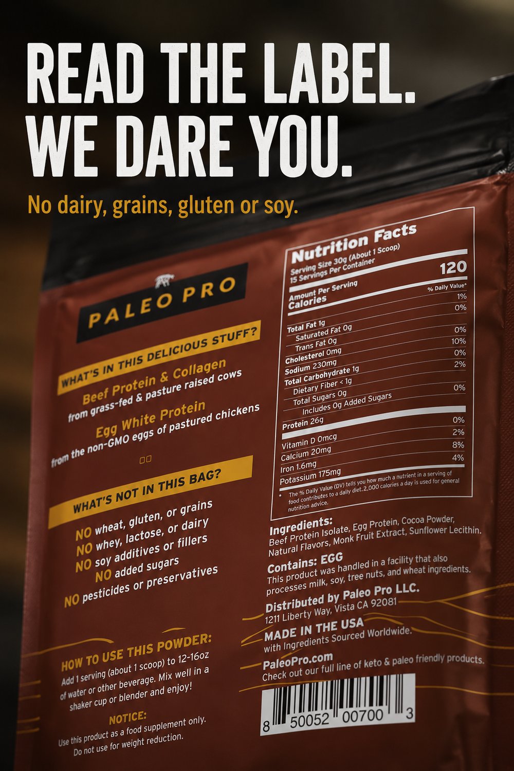Read the Label. We Dare You. ad